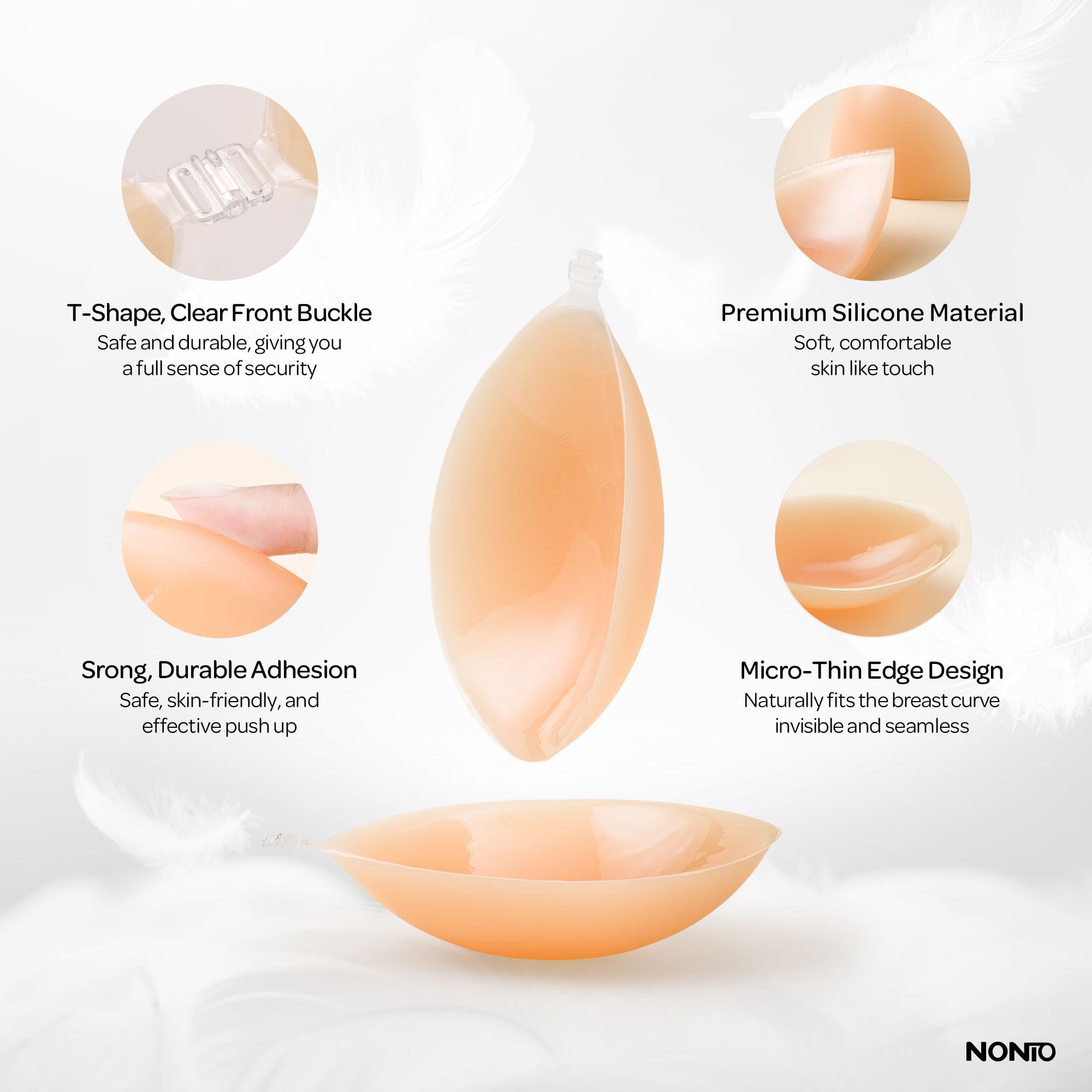 Reggiseno Adesivo Senza Spalli - Push Up Bra Silicone recensione e prezzo